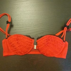 Red Ruffled Victoria's Secret Bra