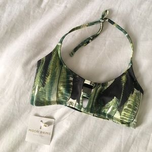NEW MIDORI BIKINI TOP - Mau Loa - Palm Leaves