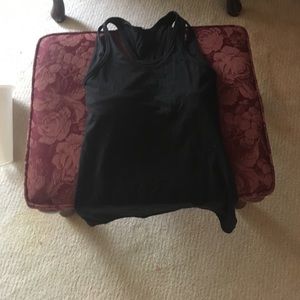 Black lulu lemon tank top
