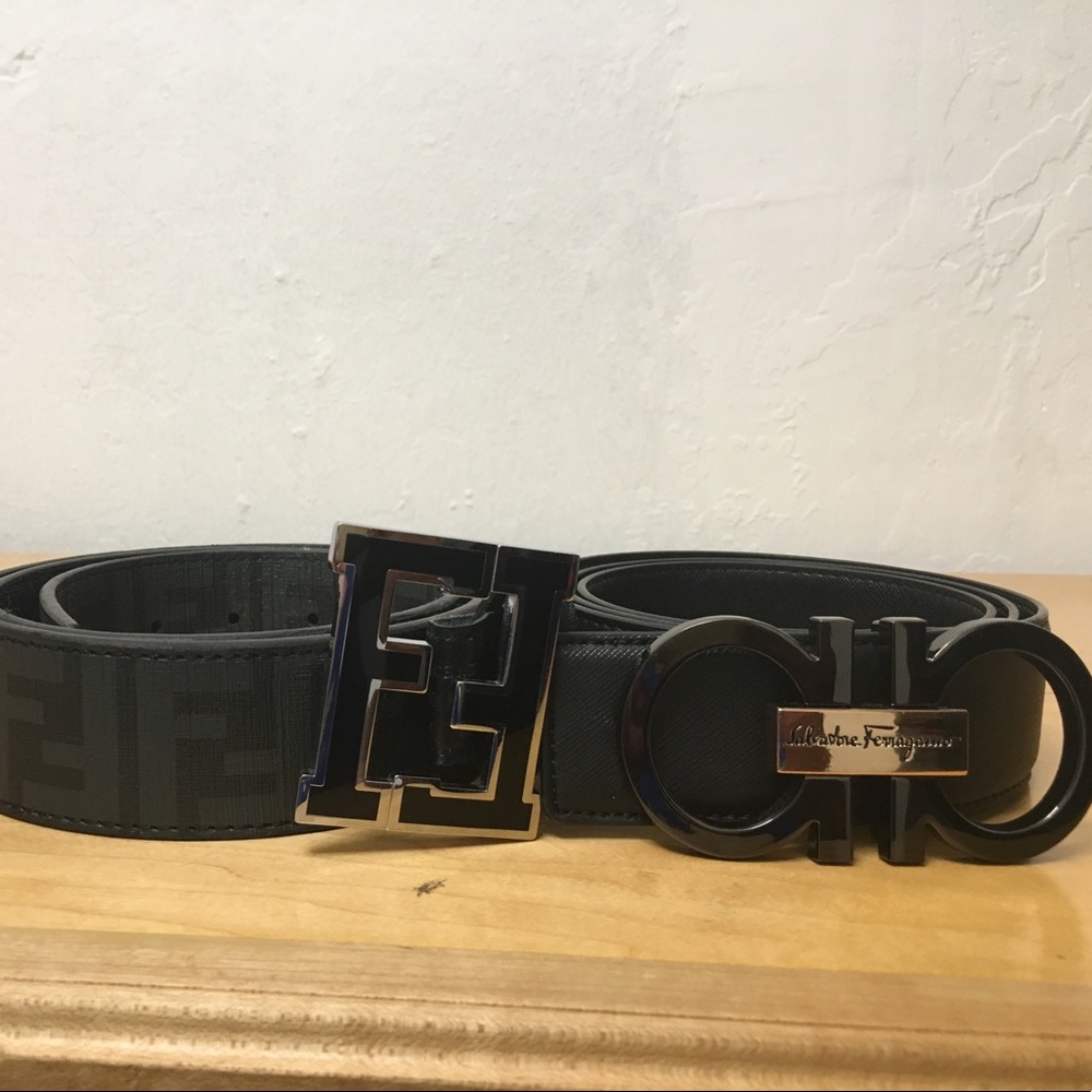 Fendi belt ferregamo belt