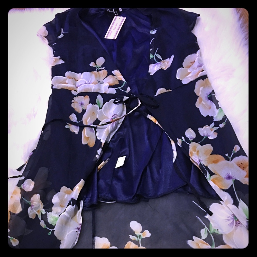 FlORAL PRINT SIDE SLIT CUT DRESS 👗!!!!