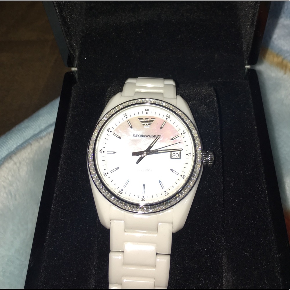 EMPORIO ARMANI Ceramica Mother of Peal Dial