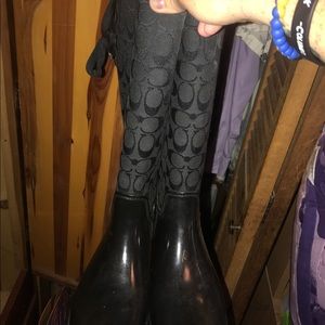 Coach rain boots
