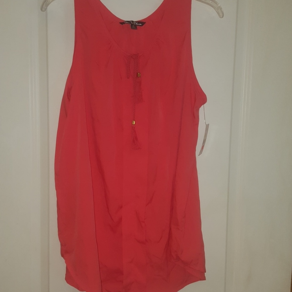Plus size coral shirt