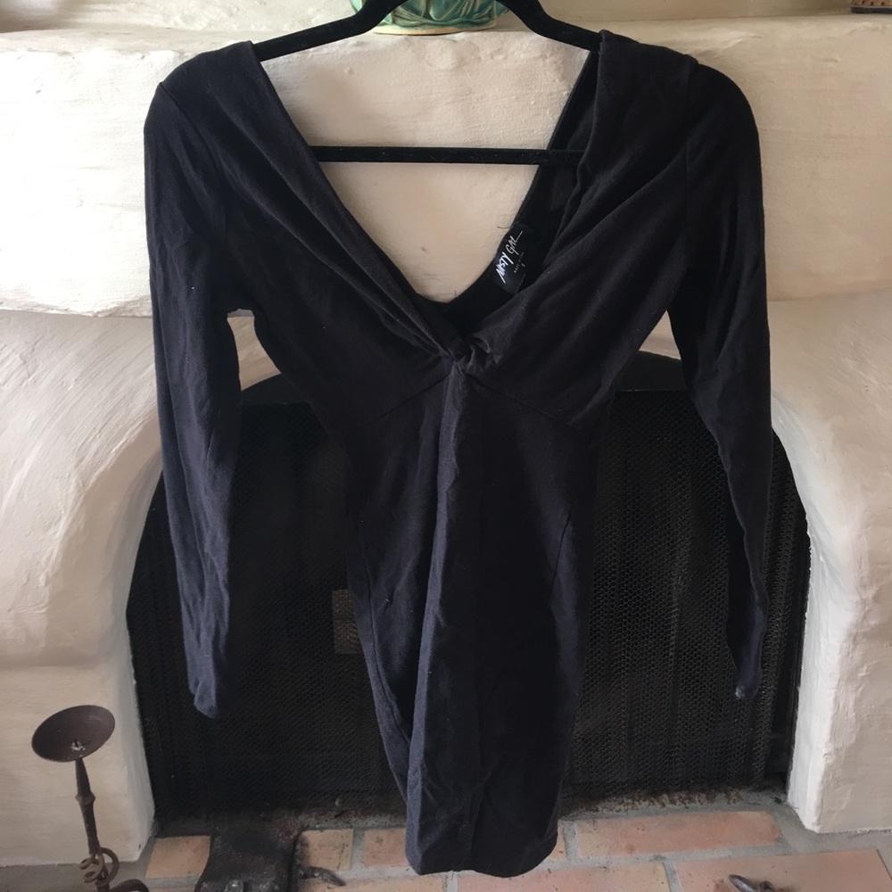 Black long sleeve dress