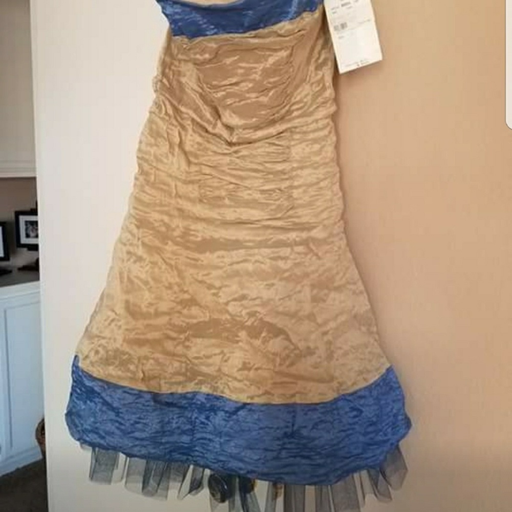 Nicole Miller strapless trumpet dress