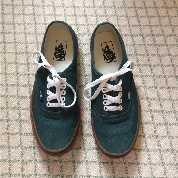 forest green vans shoes