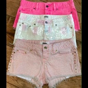 3 pairs PINK shorts
