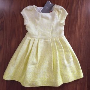 Mayoral Dress Yellow Beautiful Pleating Detail 🌟