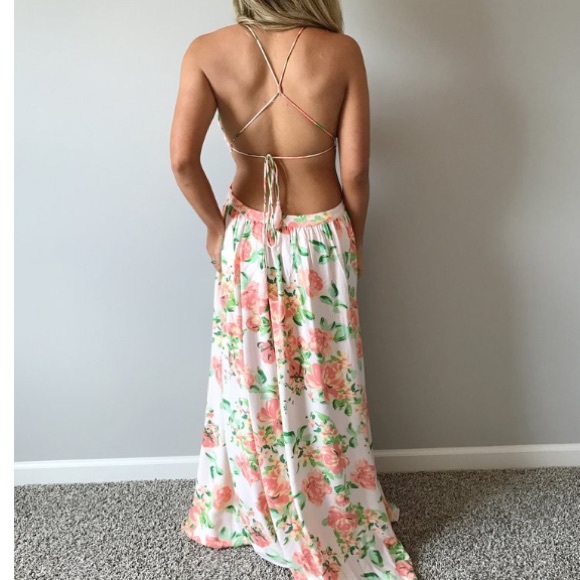 Floral peach maxi - Picture 2 of 2