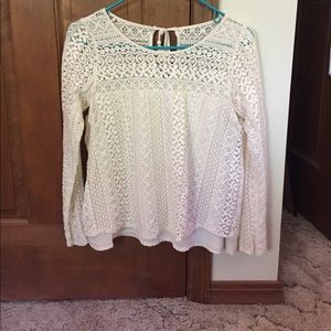 BOGO Hollister White Lace Top