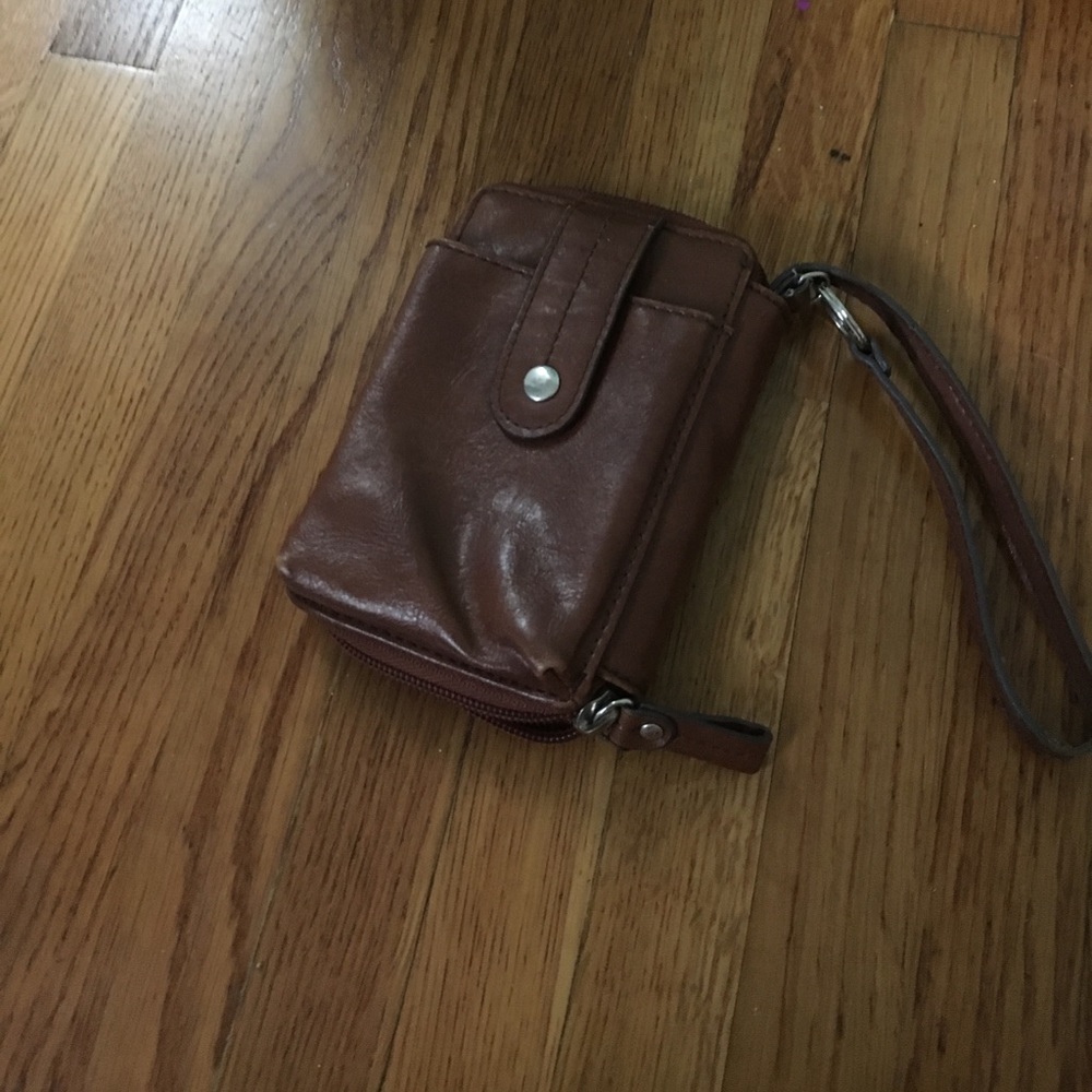 Cute brown wristlet