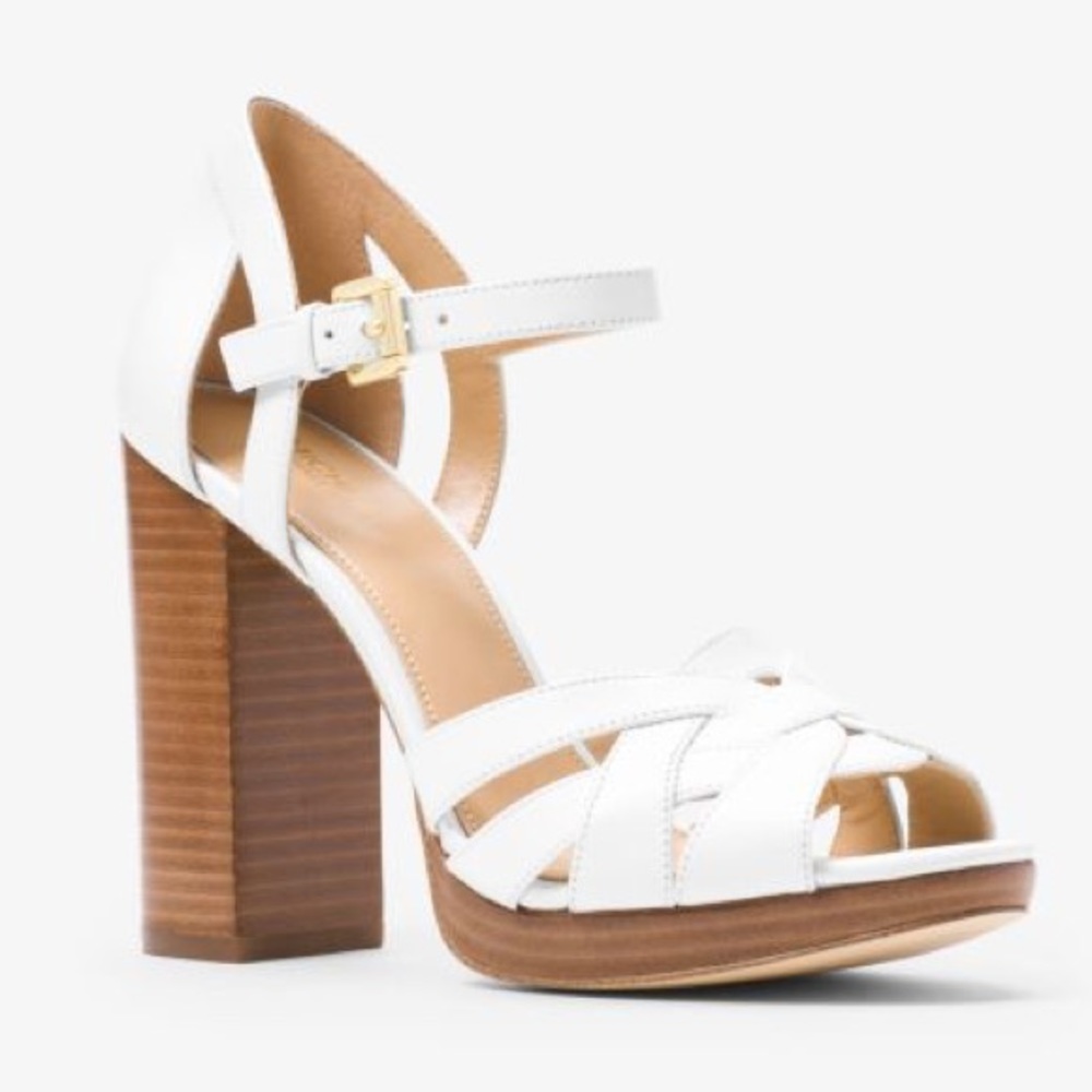 MK Annaliese Leather Platform Heels