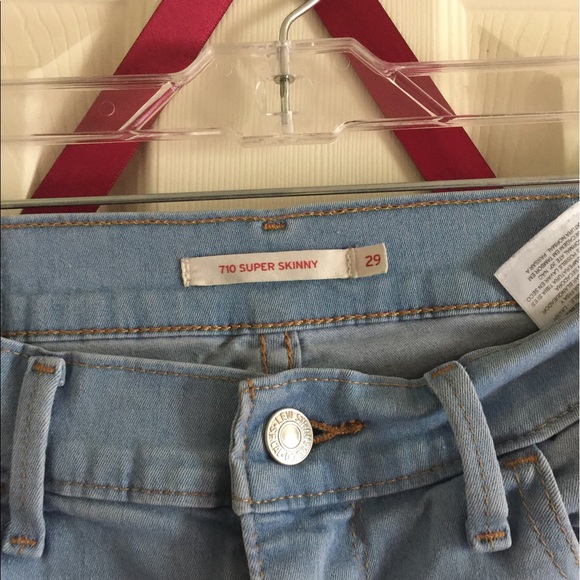 Levi Super skinny jeans (light blue) - Picture 2 of 3