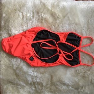 Original Jolyn Tie Back Onsie- Lava