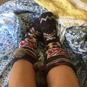 Knitted Stocking Slippers/Socks
