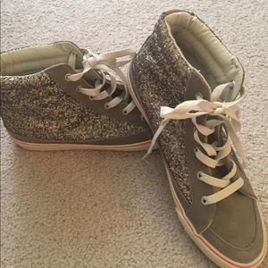 American Eagle sparkle high tops size 8
