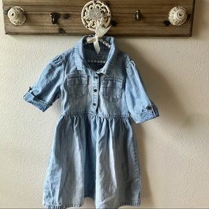 Old Navy pin stripe Little Girl Denim Dress