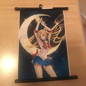 Sailor moon scroll poster