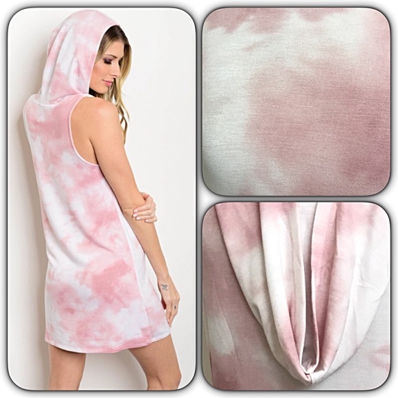 🔴PRICEDROP🔴Blush TieDye TunicDress Coverup Sold - Picture 4 of 4