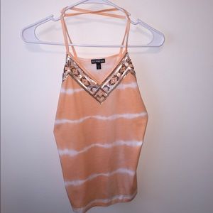 NWOT Orange and White Tank from Express