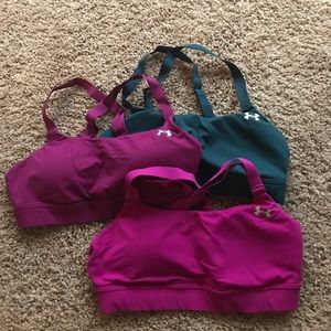 3 padded under armour sports bras