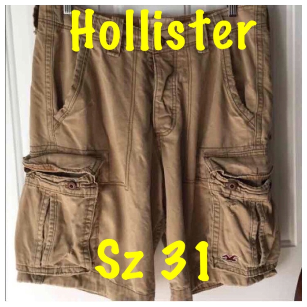 Hollister Tan Cargo Shorts Size 31