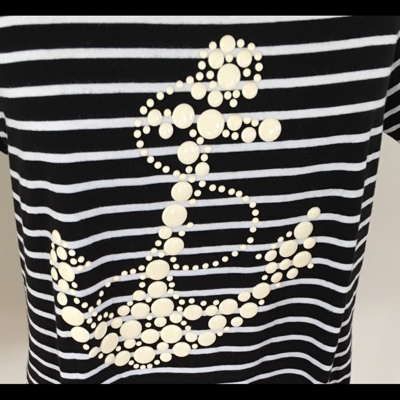 CRUISEWEAR COUTURE "All Aboard" Ladies Short Sleeve, Striped Tunic Sz:XXL (NWOT) - Picture 3 of 5