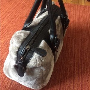 Faux Fur 11in Tote with Shoulder Strap!