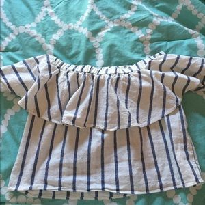 Topshop off the shoulder top