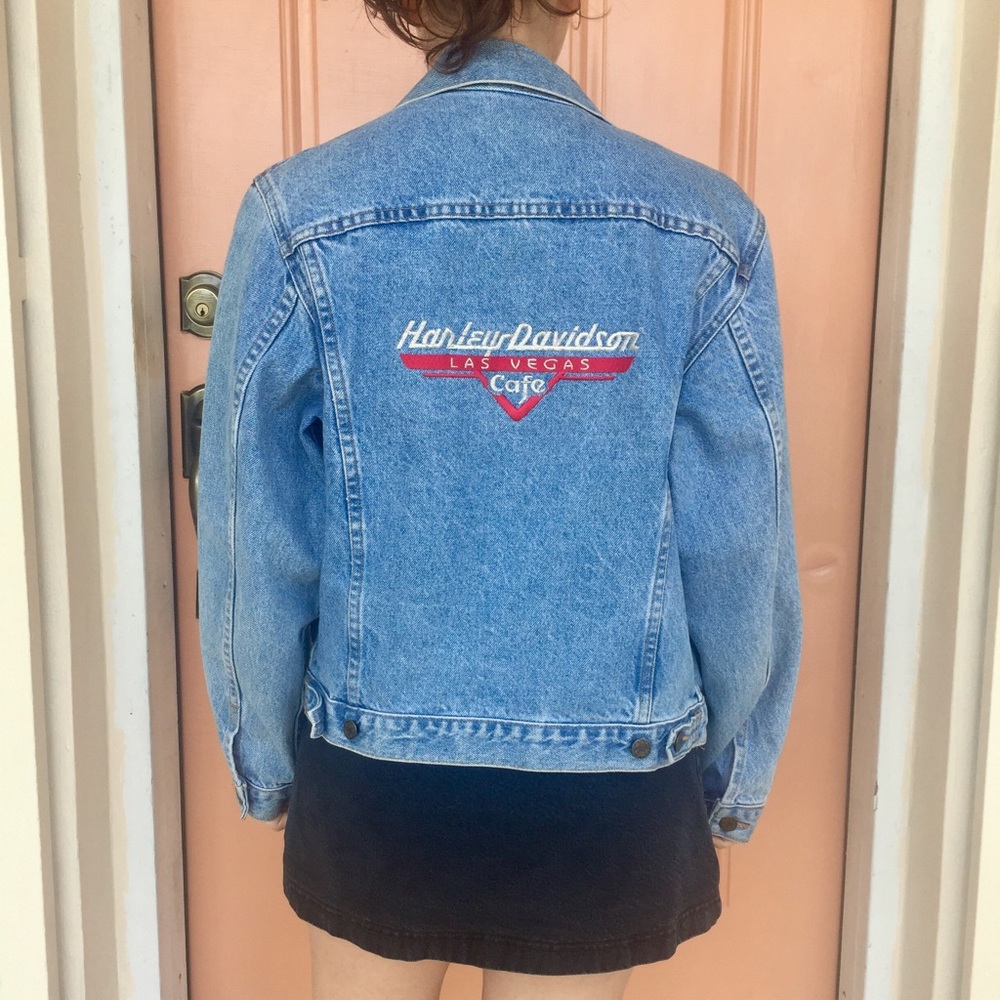 VTG Harley Davidson Jean Jacket