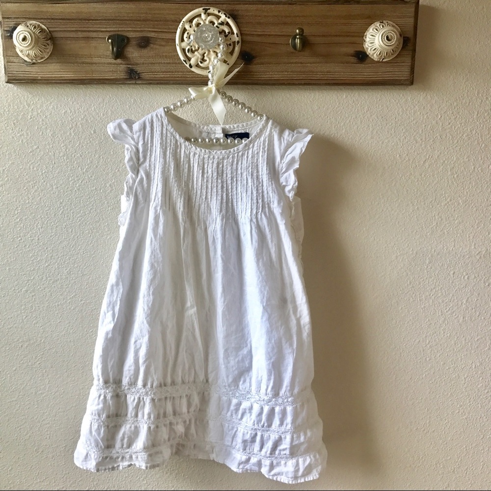 Baby Gap White Dress with Lace detail