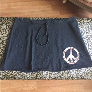 Cute Skirt with Camo Peace Sign Emblem