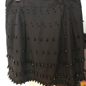 Jeweled black skirt