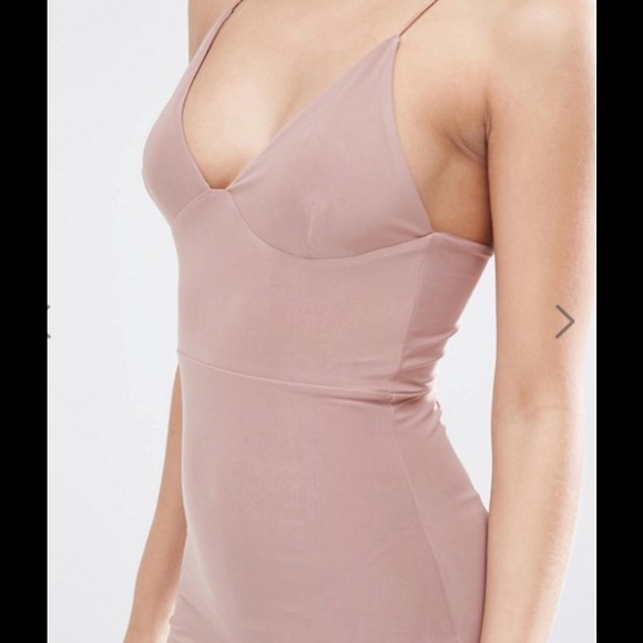 Velvet midi dress size 6 NWT ASOS - Picture 3 of 4