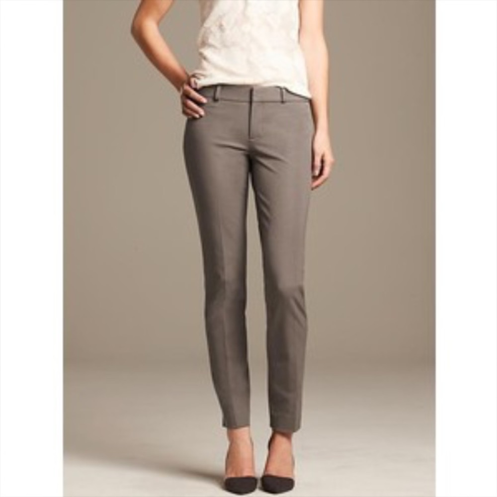 Banana Republic Sloan Fit Solid Crop Pants