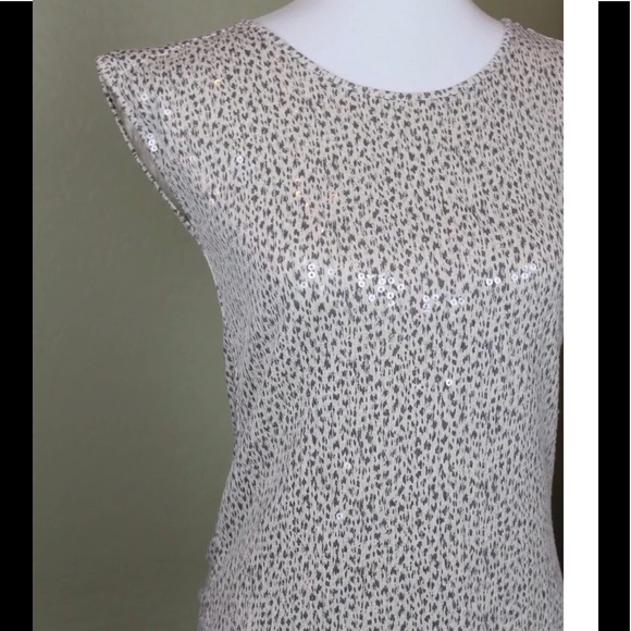 Ann Taylor LOFT Women's Sequin Blouse Sz XSP - Picture 3 of 7