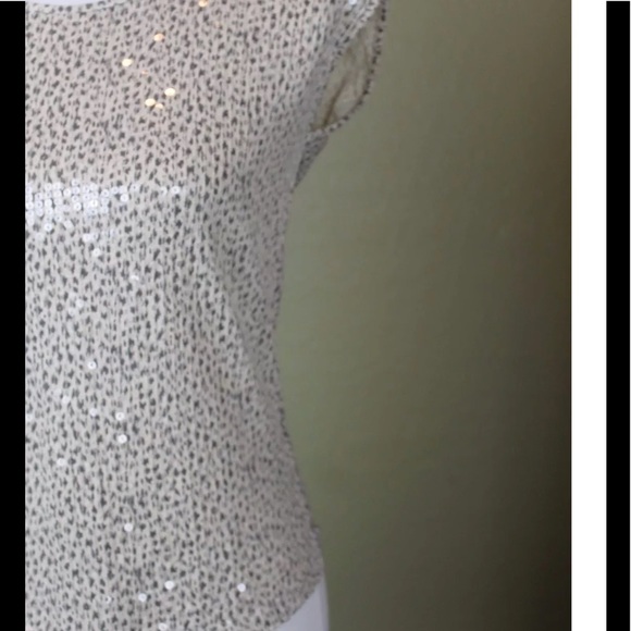 Ann Taylor LOFT Women's Sequin Blouse Sz XSP - Picture 4 of 7