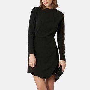 Topshop Asymmetrical Wrap Body-Con Dress