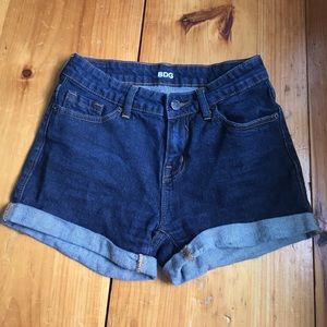 BDG mid rise denim shorts