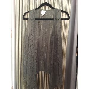 Belle Du Jour sleeveless cardigan