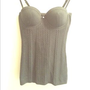 Guess Black sweater knit cable Camisole