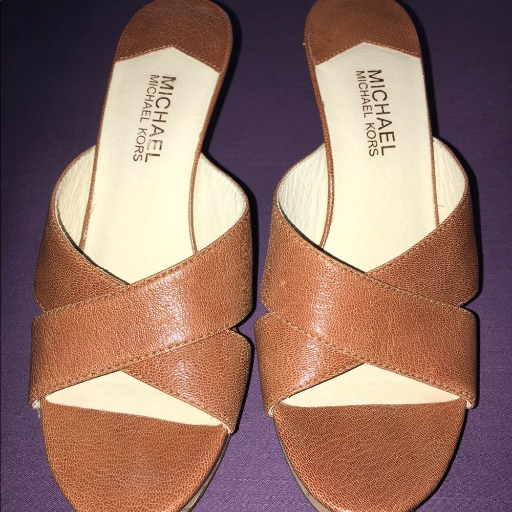 MK Women's Slip On Wedge Sandal.