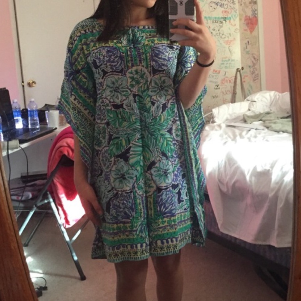 Lilly Pulitzer elegant silk boxy dress