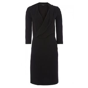 Joseph Kerry Crepe Dress in Black