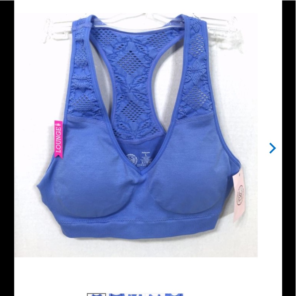 BLACK seamless sports bra size L