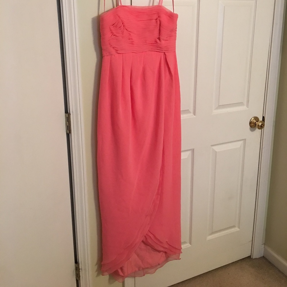 Vintage Evening Dress Pink/Coral - Rose Taft