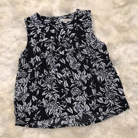 LOFT Tops - Blue and Black Tank!