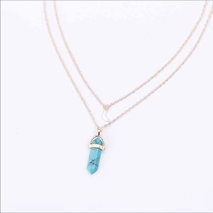 Layered pendant choker ✨