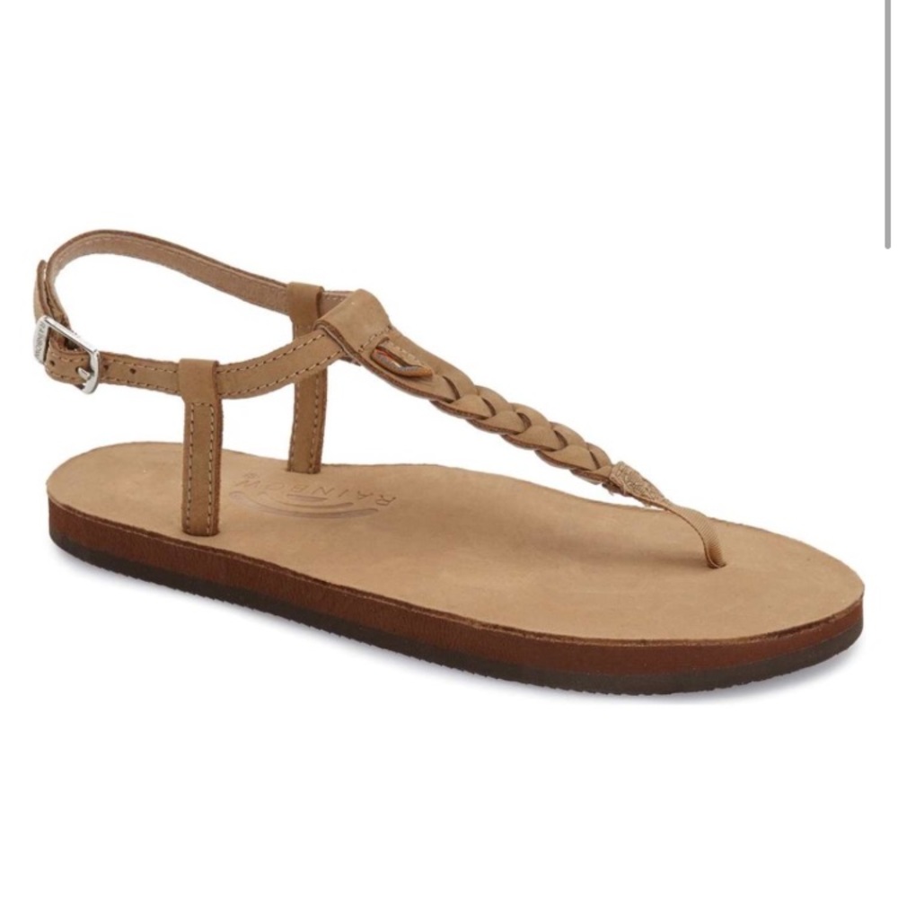 "T-Street" Braided T Strap Sandal